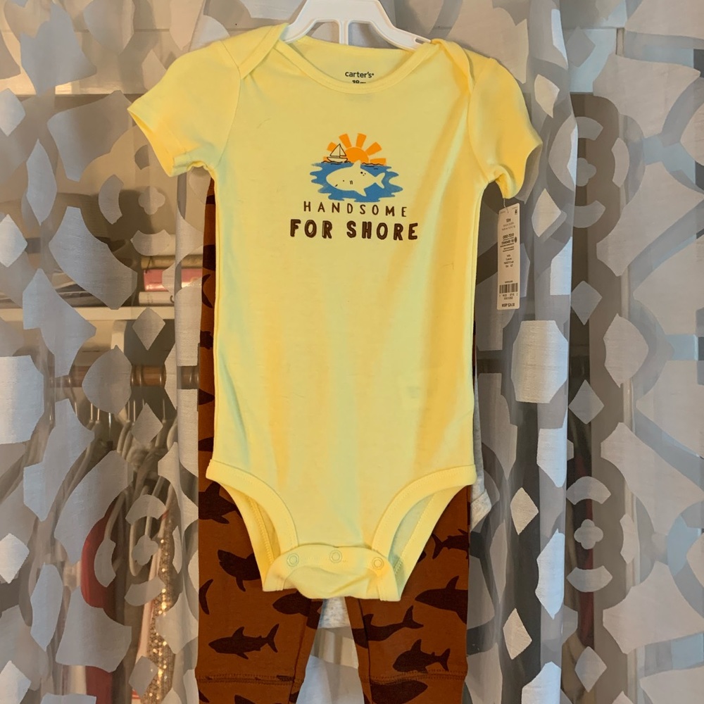 Carters 3 Pc Boys Shore Themed Set